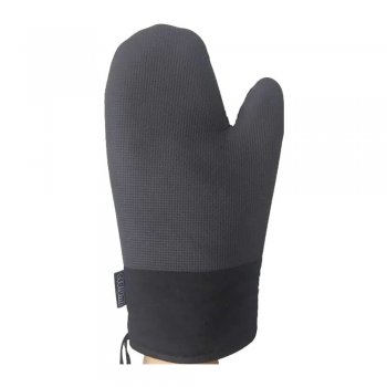 Luva Térmica para Cozinha de Silicone com Neoprene Preta - Ecolumi - ECO-077