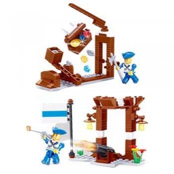 Blocos de montar Piratas 103 peças INBLOX Sortidos - ARK BRASIL - AKT3504