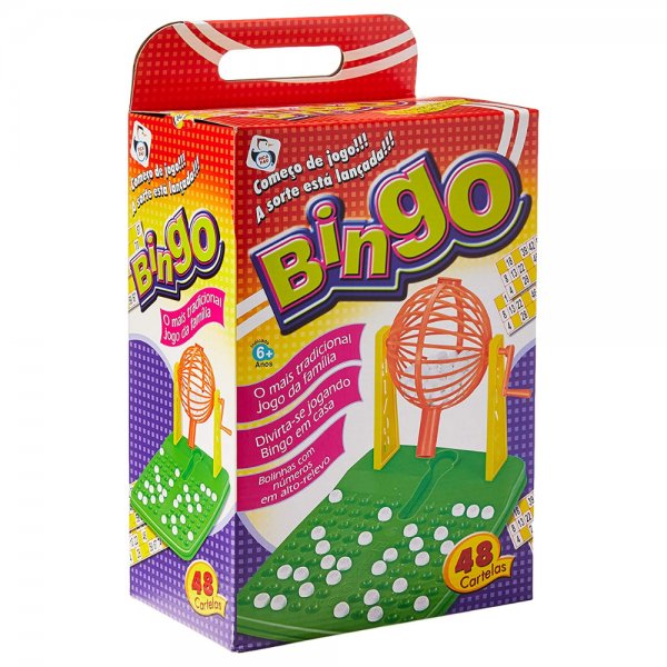 Jogo Bingo Infantil Globo + Base + 48 cartelas + 99 Bolinhas