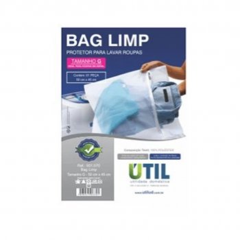 Saco para Lavar Roupa com zíper - BAG LIMP Tam G 50cm X 45cm