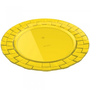 Prato Trama M Amarelo (Kit C/ 6) - Crippa - 403031-008