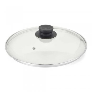 Tampa de Vidro 16cm Multiflon Pomel Preto
